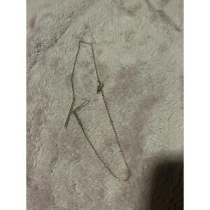 GoldT Anthropologie Necklace Sideway Initial K Boho Chic Baddie Aesthetic Style